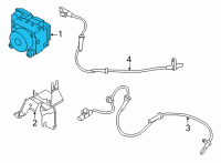 OEM 2022 Nissan Versa Actuator & Ecu Assy, Aniti-Skid Diagram - 47660-5ES0E