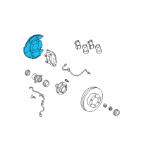 OEM Toyota Tacoma Splash Shield Diagram - 47782-04050