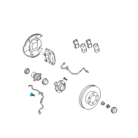 OEM Toyota Land Cruiser Front Speed Sensor Diagram - 89542-04020