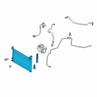 OEM 2012 Lexus CT200h CONDENSER Assembly Diagram - 88460-76010