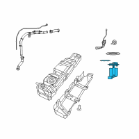 OEM 2020 Jeep Wrangler Module Ki-Fuel Pump/Level Unit Diagram - 68403980AD