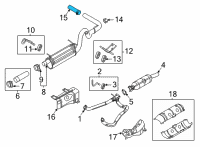 OEM 2005 Ford E-150 Club Wagon Extension Pipe Diagram - 8C2Z-5202-A