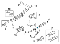 OEM Ford E-350 Super Duty Converter Gasket Diagram - F6TZ-5C226-BA