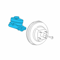 OEM 2000 Ford E-250 Econoline Master Cylinder Diagram - 1C2Z-2140-AA