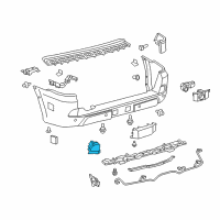 OEM 2017 Lexus LX570 Lamp Assembly, Rear Fog, L Diagram - 81490-60090