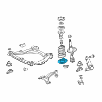 OEM Toyota Avalon Lower Insulator Diagram - 48158-06080