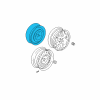 OEM 2006 Chrysler Sebring Spare Wheel Diagram - 4879240AA