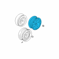 OEM 2003 Dodge Neon Aluminum Wheel Diagram - 5272685AA