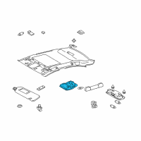 OEM Lexus IS250 Lamp Assy, Map Diagram - 81260-53A40-C0