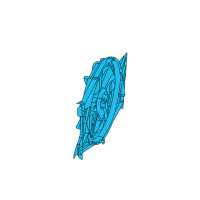 OEM 2009 Dodge Ram 1500 Fan-Radiator Cooling Diagram - 55056851AG