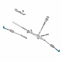 OEM 2021 Hyundai Venue End Assembly-Tie Rod, LH Diagram - 56820-K2000