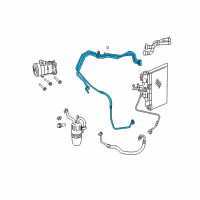 OEM 2012 Chrysler 200 Line-A/C Suction And Liquid Diagram - 5058805AE