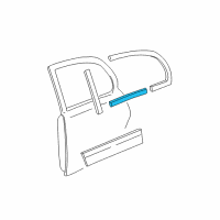 OEM 1998 Lincoln Town Car Belt Weatherstrip Diagram - 1W1Z-5425597-BA