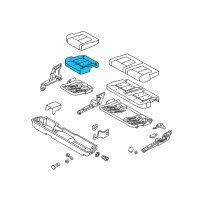 OEM Ford F-350 Super Duty Seat Cushion Pad Diagram - BC3Z-2663840-B