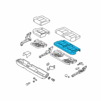 OEM Ford F-350 Super Duty Seat Cushion Pad Diagram - BC3Z-2663841-B