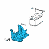OEM 2020 GMC Sierra 1500 Battery Tray Diagram - 84830619