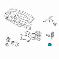 OEM 2013 Honda Insight Switch Assembly, Hazard Diagram - 35510-TK6-A01