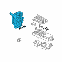 OEM 2007 Honda Accord Box Assembly, Fuse Diagram - 38200-SDR-A02