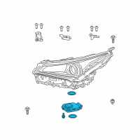 OEM Lexus Computer Sub-Assembly, H Diagram - 81056-78250