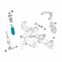 OEM 2020 Ram 1500 Classic Front Coil Spring Diagram - 5154615AA