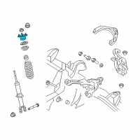 OEM 2013 Ram 1500 Mount-Shock Upper Diagram - 55398091AF