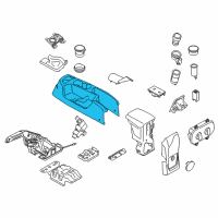 OEM Ford Transit Connect Console Base Diagram - DT1Z-61045A36-AA