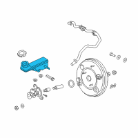 OEM Hyundai Accent RESERVOIR-MASTER CYLINDER Diagram - 58511-H9260