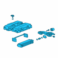 OEM Cadillac Cooler Assembly Diagram - 12661212