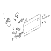 OEM 2017 BMW 430i Gran Coupe Left Operating Rod Diagram - 51-21-7-309-719