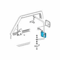 OEM 1991 Chevrolet C1500 Mirror, Outside Rear View (Reflector Glass) *Black Diagram - 15635584