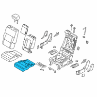 OEM 2020 Ford Explorer Seat Cushion Pad Diagram - LB5Z-7863840-F