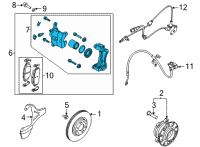 OEM 2020 Hyundai Sonata CALIPER Kit-Brake, LH Diagram - 58180-L0A00