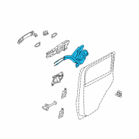 OEM 2009 Nissan Cube Rear Door Lock Actuator Motor, Right Diagram - 82500-1FA1D