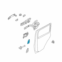 OEM Nissan Cube HNGE Rear Door Up Diagram - 82400-1FA0A