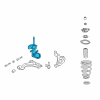 OEM 1999 Oldsmobile Aurora Front Suspension Strut Assembly Diagram - 22064764