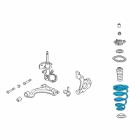 OEM 1999 Cadillac Seville Front Springs Diagram - 22197216