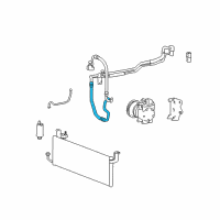 OEM 2006 Kia Optima Cooler Line Suction Hose Diagram - 977633C060