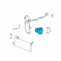 OEM 2001 Kia Optima Reman Compressor Assembly Diagram - 9770138071RU