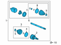 OEM 2019 Chevrolet Silverado 1500 LD Axle Assembly Diagram - 84754391