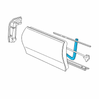 OEM Pontiac Seal, Front Side Door Opening Frame LH Diagram - 12364479
