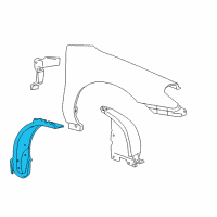 OEM 2006 Ford Taurus Fender Liner Diagram - YF1Z-16103-CA