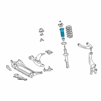 OEM 2010 Lexus GS350 Insulator, Front Coil Spring Diagram - 48157-30250