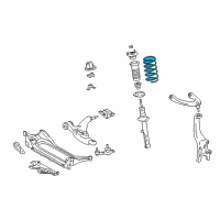 OEM Lexus Spring, Coil, Front Diagram - 48131-30A40