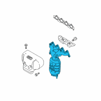 OEM Kia Sportage Catalytic Converter Assembly Diagram - 2853023780