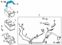 OEM 2022 Ford Bronco CLAMP Diagram - MB3Z-10718-A