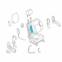 OEM 2014 Nissan Rogue Select Heater Unit Front Seat Back Diagram - 87635-JM01A