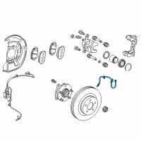 OEM Toyota Prius V Brake Hose Diagram - 90947-02G31