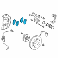 OEM 2007 Toyota RAV4 Front Pads Diagram - 04465-42180