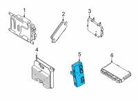 OEM 2021 BMW M8 Gran Coupe CONTROL UNIT FOR DECKLID FUN Diagram - 61-35-5-A19-DB2