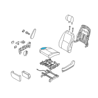 OEM 2015 Kia Sedona Pad Assembly-Rear Seat Cushion Diagram - 89150A9700